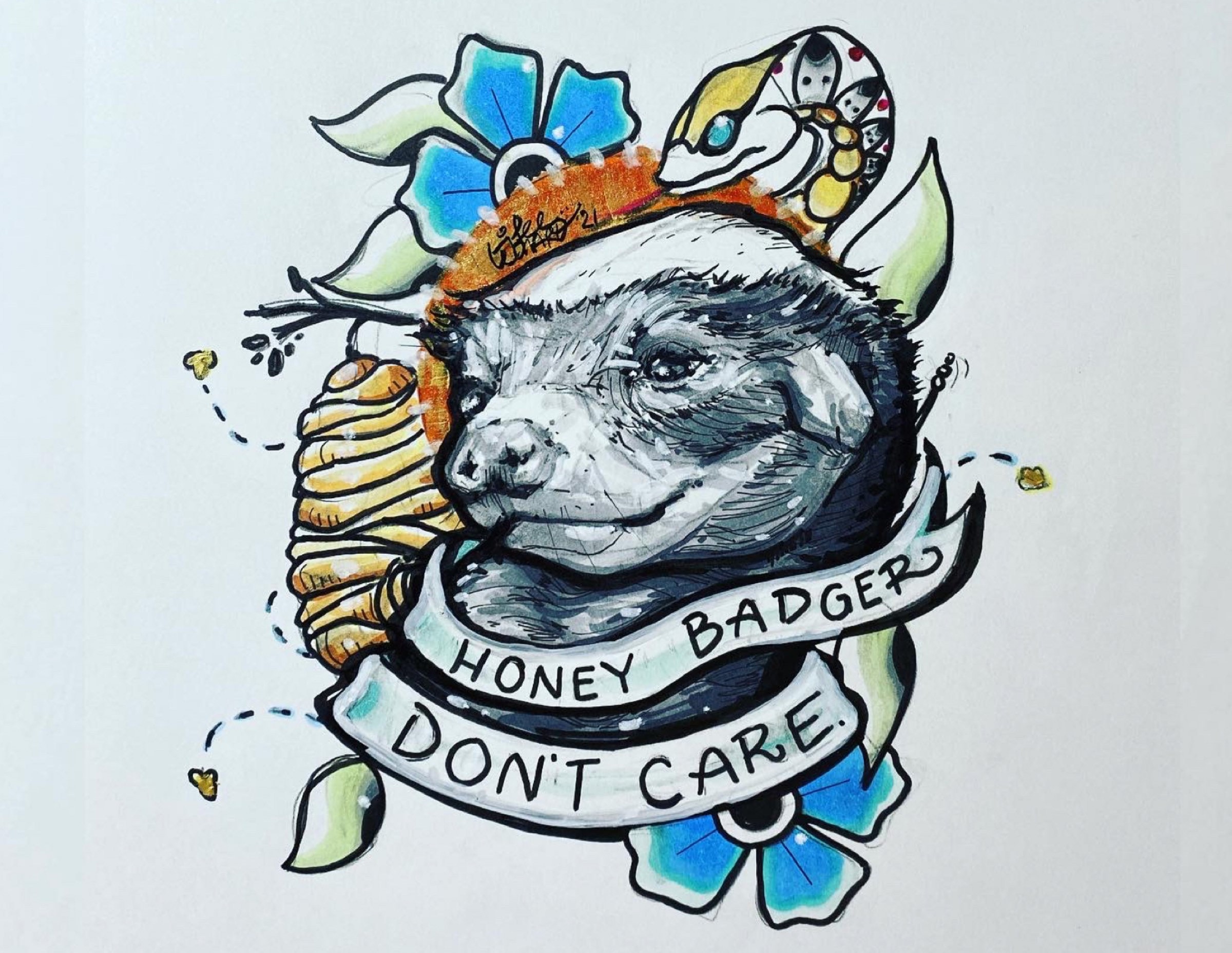 Honey Badger Tattoo