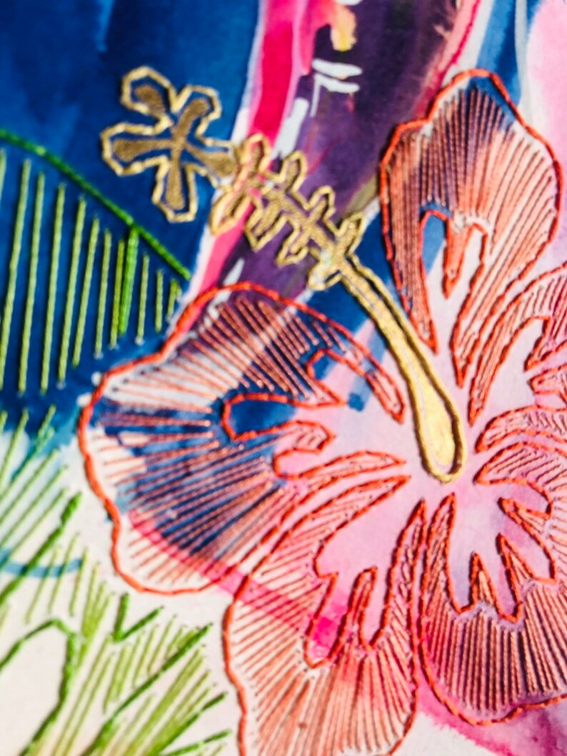The Toucan Watercolor Painting and Embroidery collaboration with Kendall