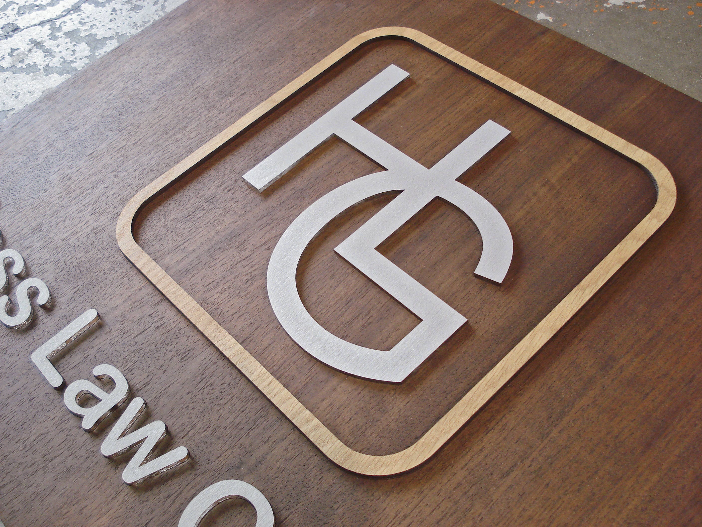 Unique Modern Law Firm Signage Set Sleek Minimalist Design Etsy