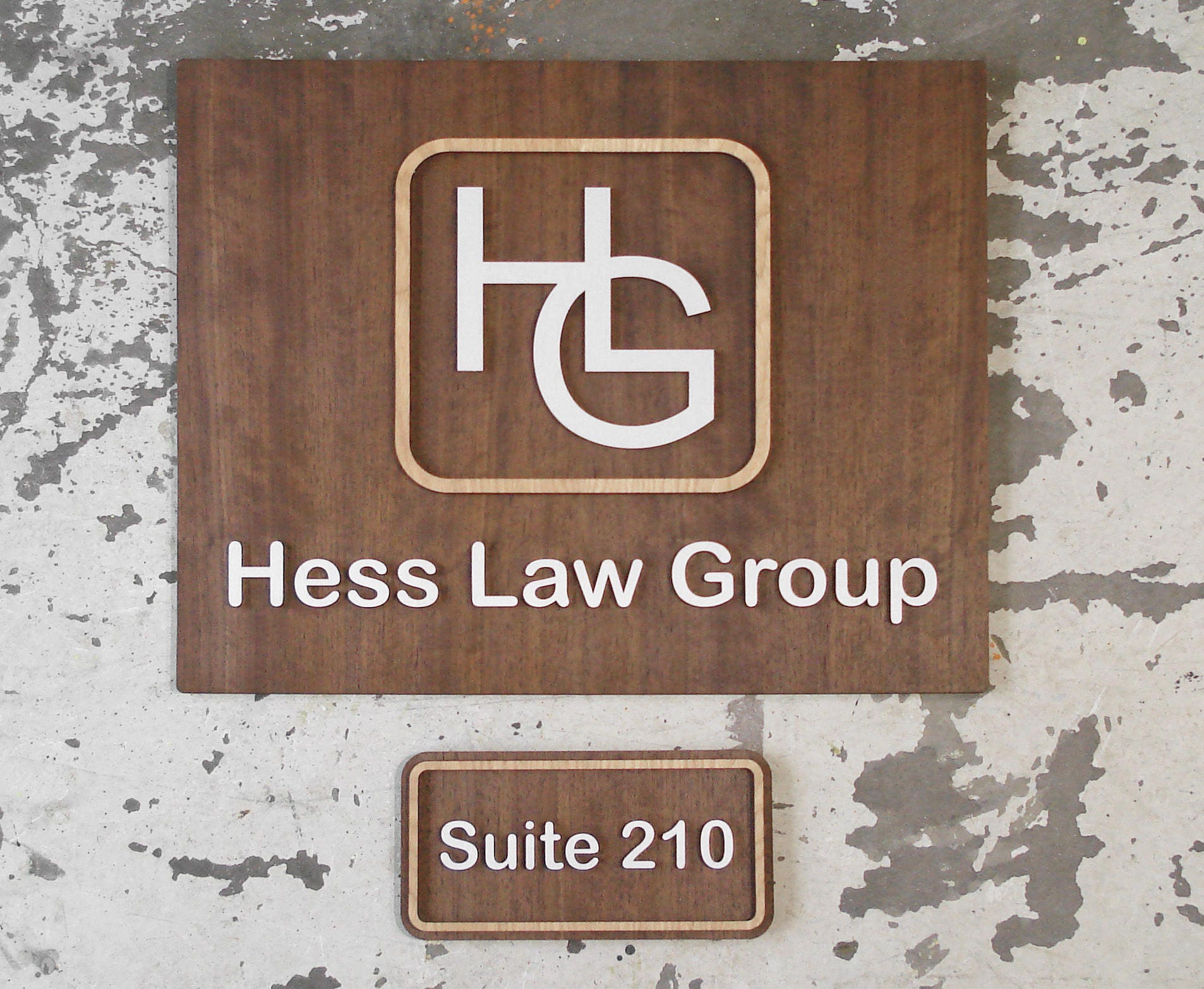 Unique Modern Law Firm Signage Set Sleek Minimalist Design Etsy