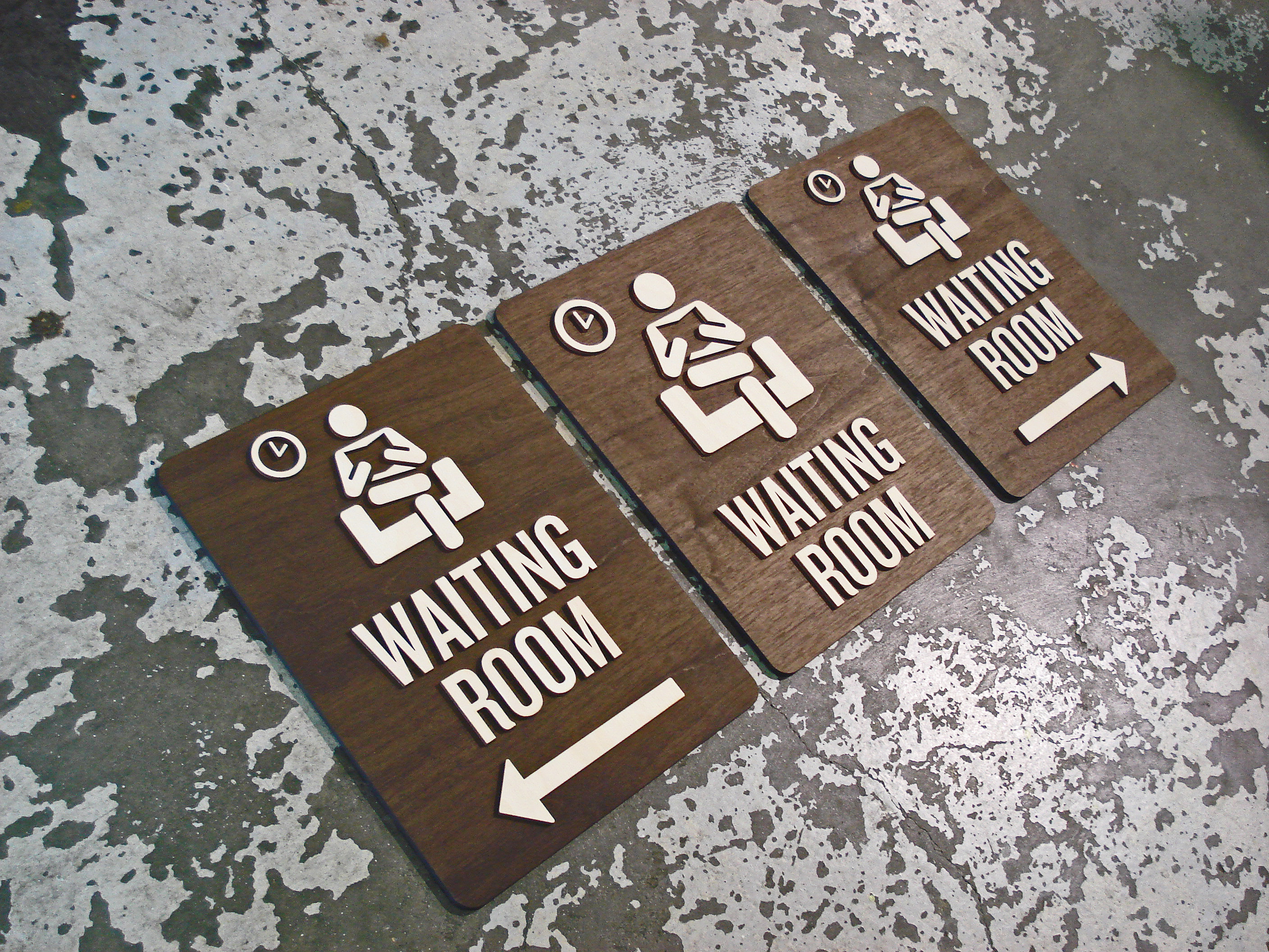 Waiting Room Doctor Office Sign Directional Arrows Etsy