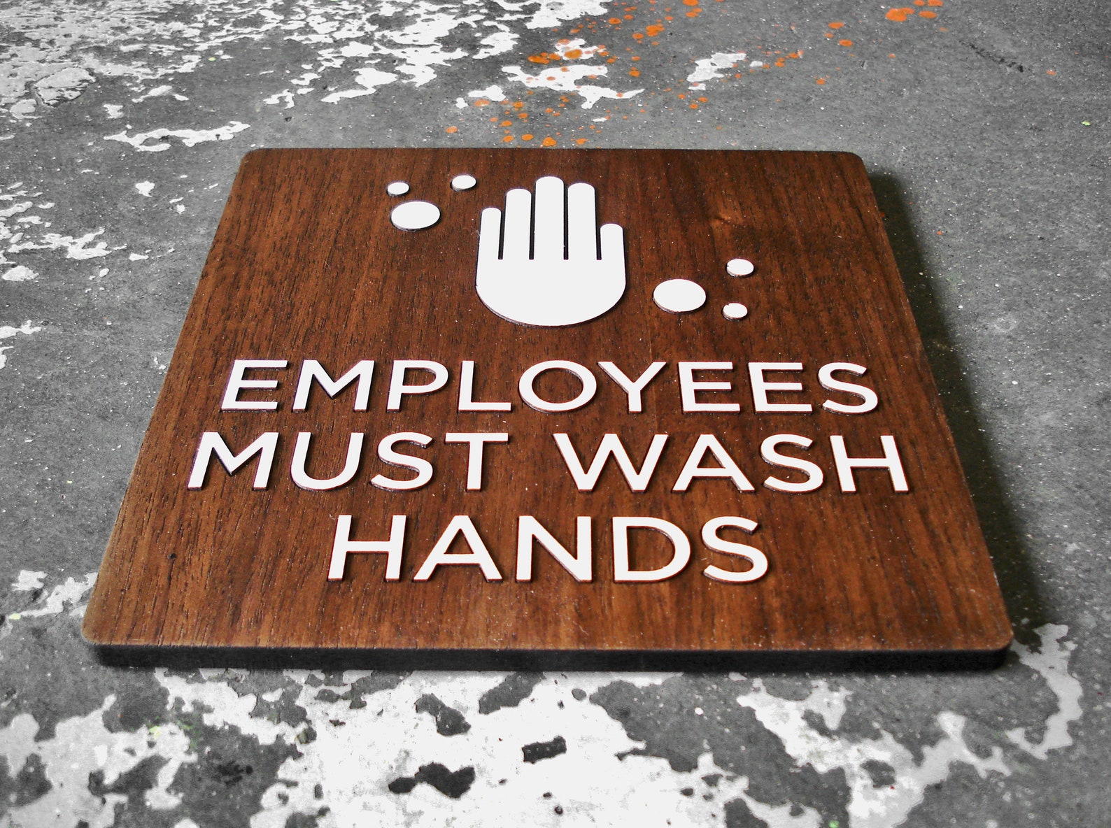Please Wash Hands Sign Employees Must Wash Hands Signs for - Etsy