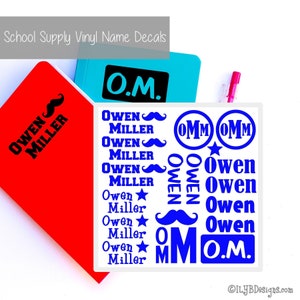 School Supply Name Labels Back to School Labels for Boys | Etsy