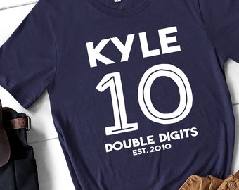 10th Birthday Shirt | Officially 10 Double Digits Birthday Shirt | Tenth Birthday Shirt | Double Digits Tshirt | Double Digits Birthday Boy