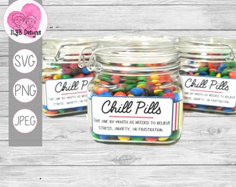 Chill Pills SVG | Commercial Use Svg, Png, Pdf, Jpeg