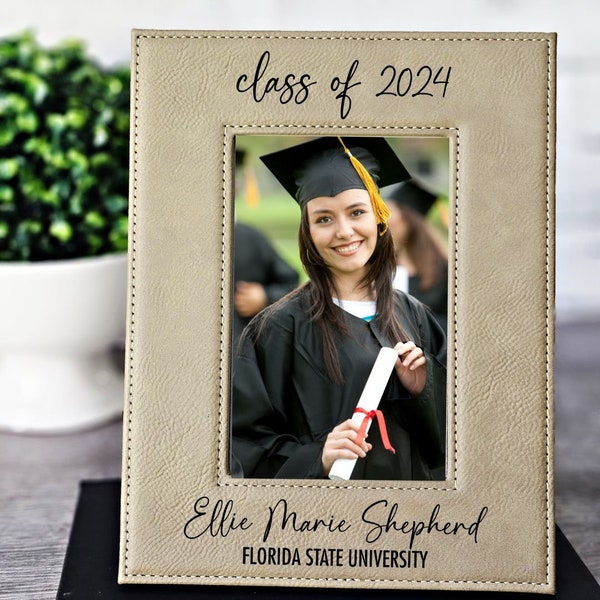 Class of 2024 Picture Frame Personalized 2024 Graduation Picture Etsy