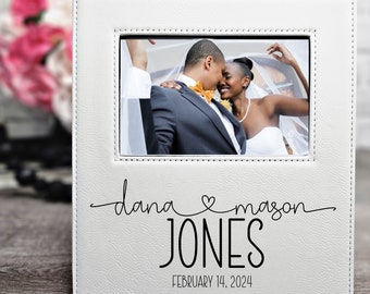 Personalized Wedding Picture Frame | Engraved Couple Picture Frame | Parent Wedding Gift | Wedding Photo Frames | Custom Name Wedding Gift