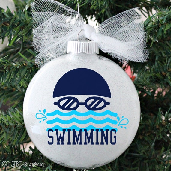 Swim Team Ornament - Swimming Christmas Ornament - Swimming Ornament - Swim Ornament - Swim Team Gift - Swim Coach Gift - Sports Ornament Il_570xn