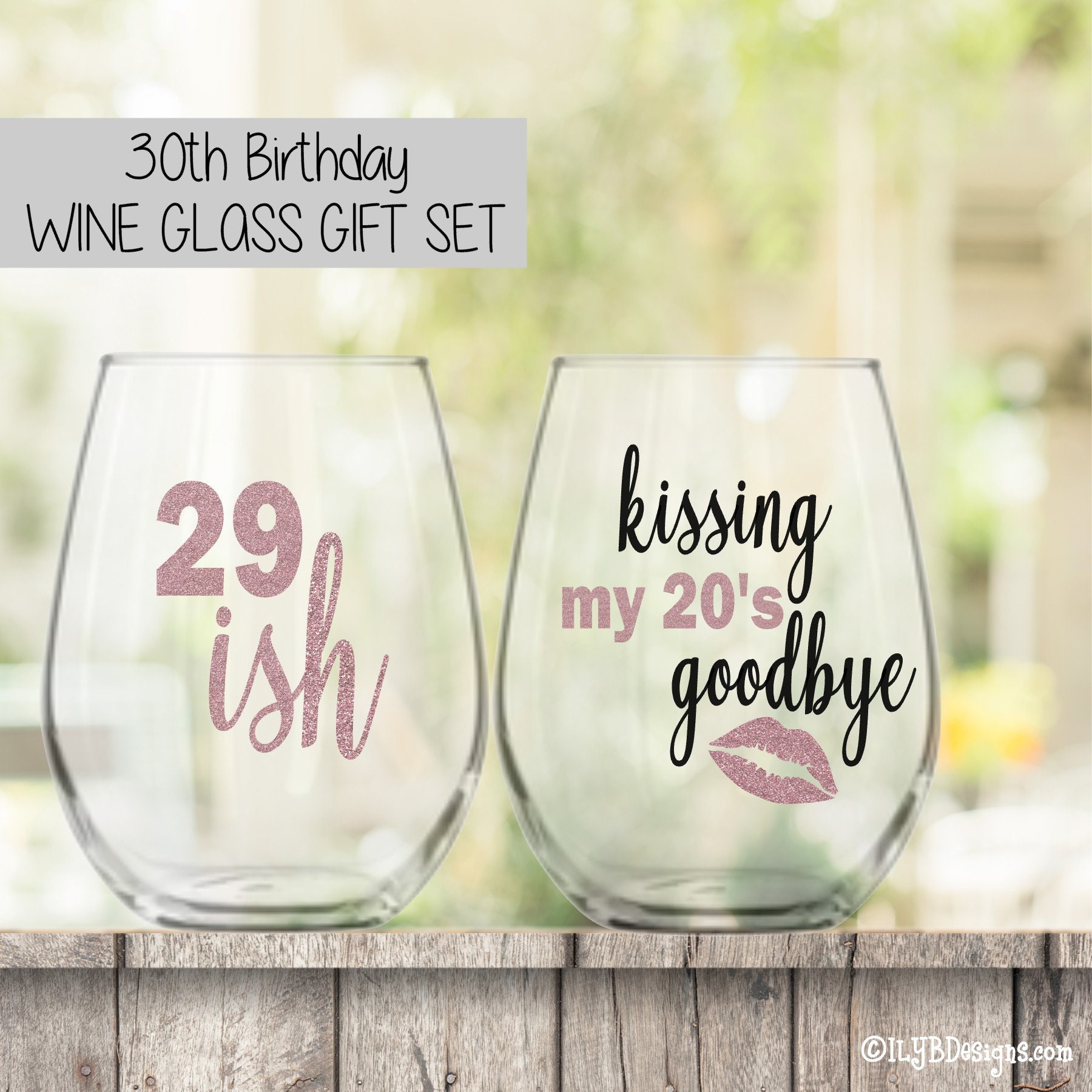 30th Birthday Gift for Women Birthday Wine Glass 30th | Etsy