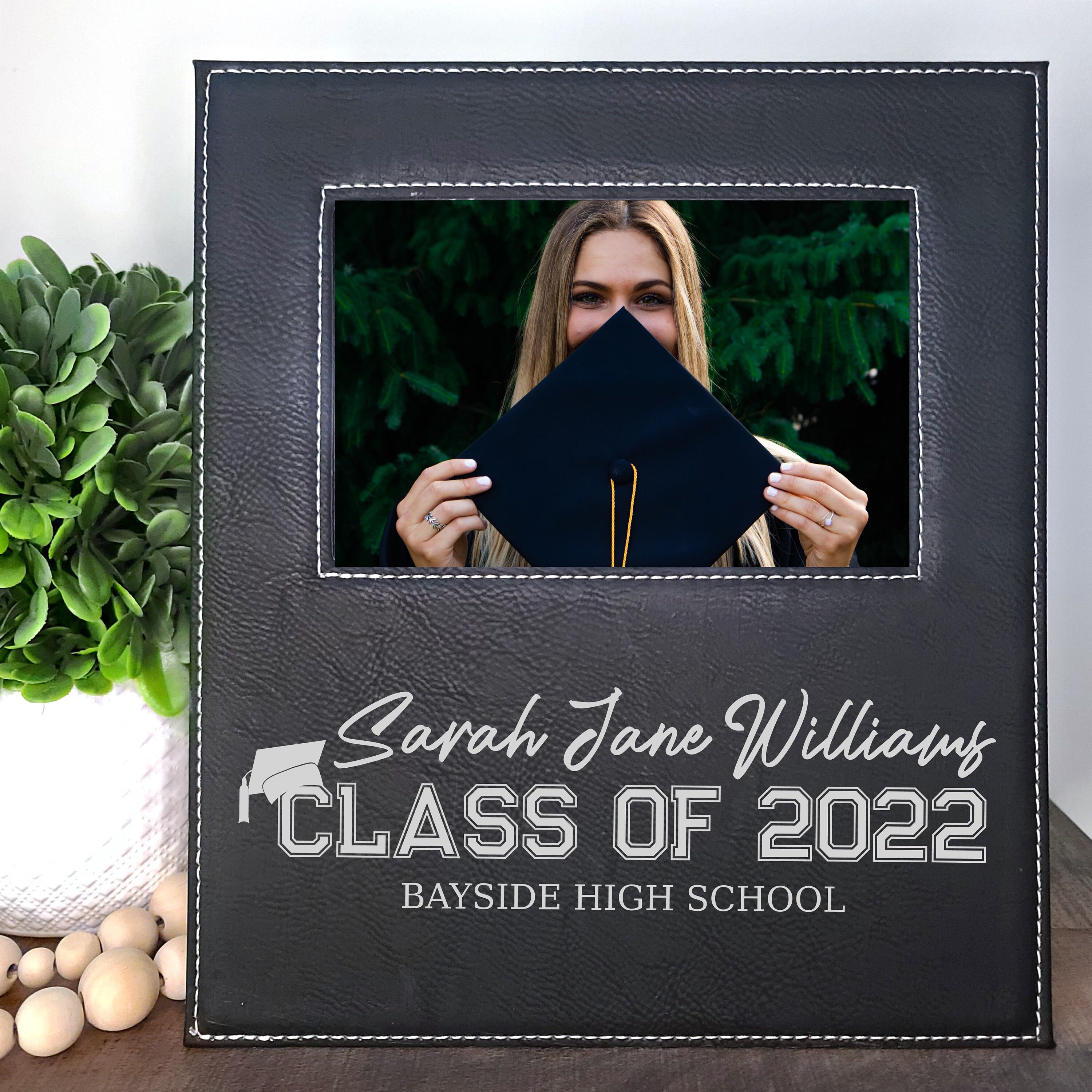 Graduation-Achievement Glass Picture Frame 6x4 With Stand Very  Congratulatory