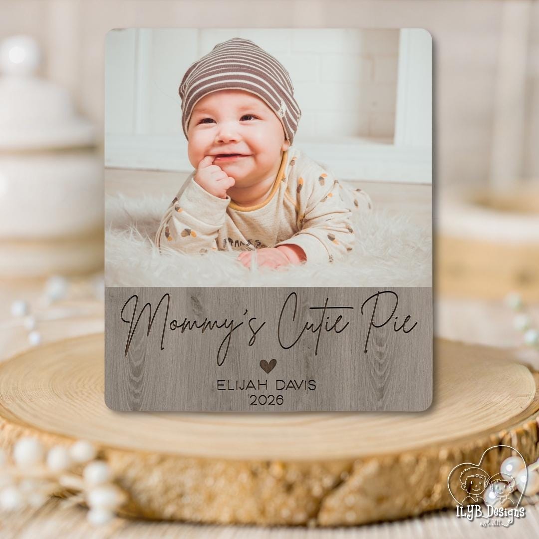 Custom Baby Name Photo Board | Newborn Name Plaque | Personalized Baby ...