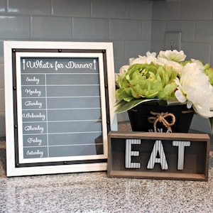 Weekly Menu Board PRINTABLE Chalkboard Menu Menu Planner - Etsy