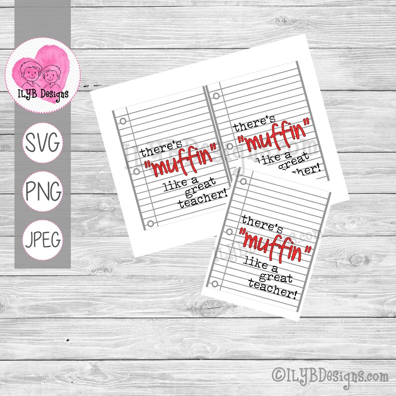 Muffin Like a Great Teacher Teacher Appreciation Printable - Etsy