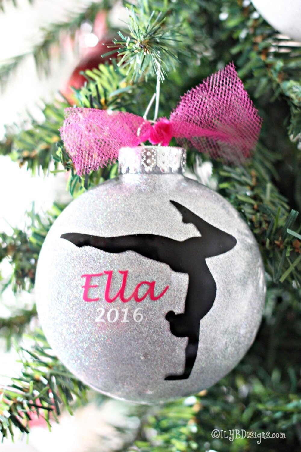 Gymnastics Christmas Ornament Gymnast Ornament Etsy