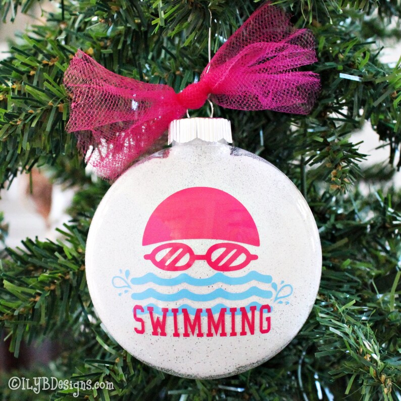 Swimming Christmas Ornaments 