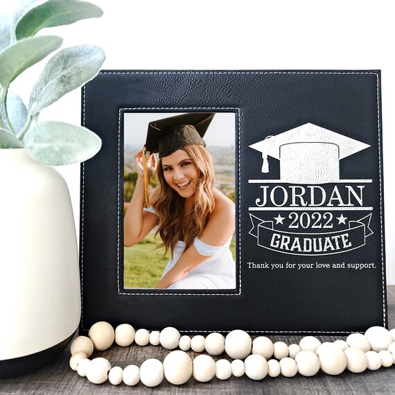 Engraved Graduation Picture Frame Class of 2022 Engraved Photo Frame