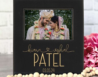 Personalized Wedding Picture Frame | Engraved Couple Picture Frame | Parent Wedding Gift | Wedding Photo Frames | Custom Name Wedding Gift