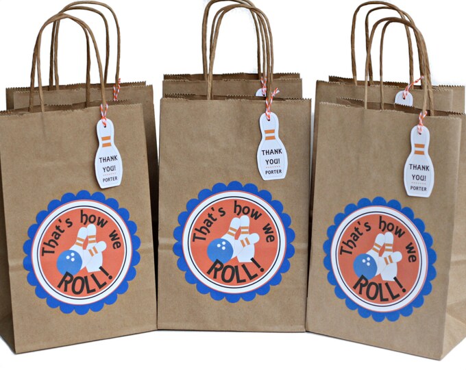 Bowling Party Favors Bowling Party Bags Etsy