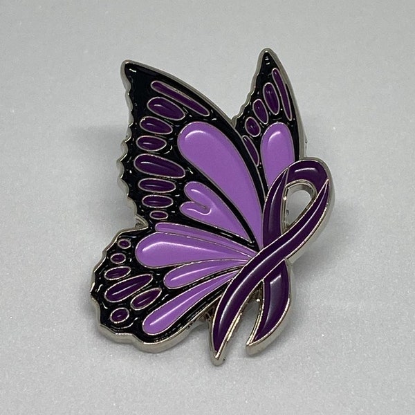 Fibromyalgia awareness, fibromyalgia pin, fibromyalgia warrior, chronic pain, purple ribbon, spoonie.