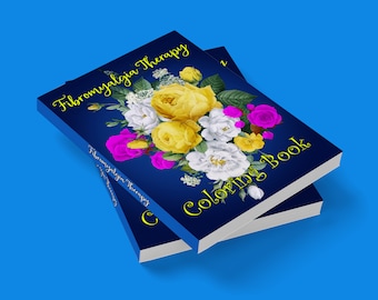 Livre de coloriage pour le traitement de la fibromyalgie | 50 pages florales pour soulager le stress