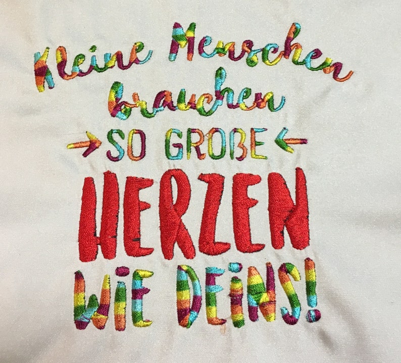 Stickdatei Spruch Kleine Menschen brauchen 13x18 Rahmen Etsy.de