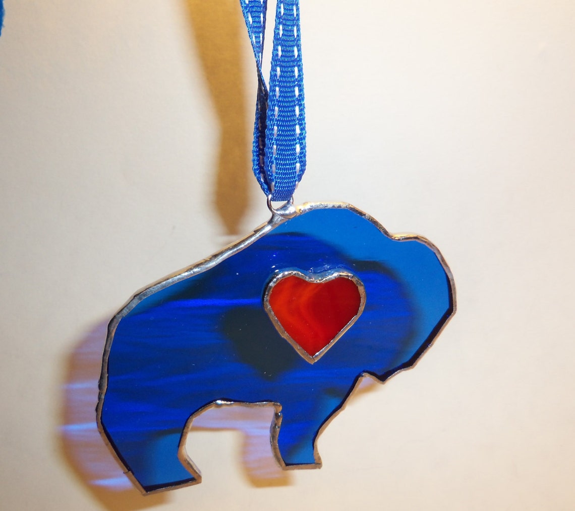 BuffaloveStained Glass Buffalo/Bills OrnamentSun Catcher Etsy