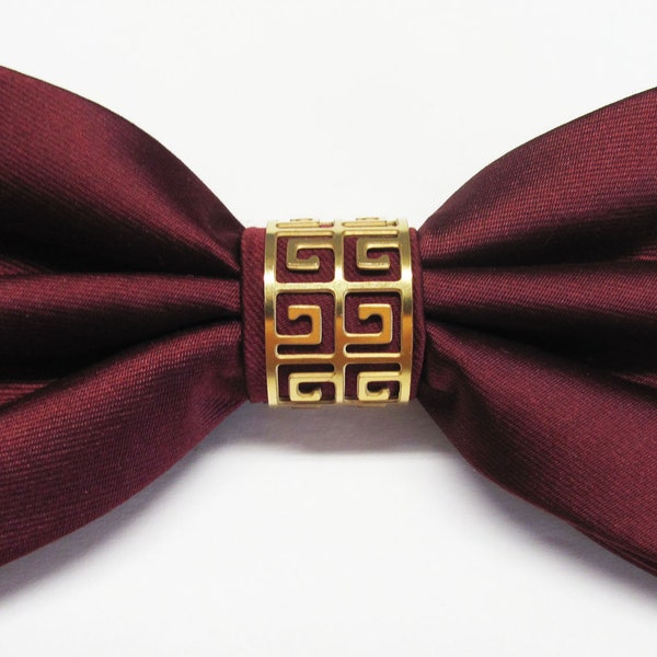 large gold bow tie