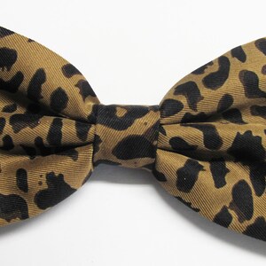 Animal Print Leopard verstellbarhals enacken Pre gebunden Fliege mit gefleckten Tier