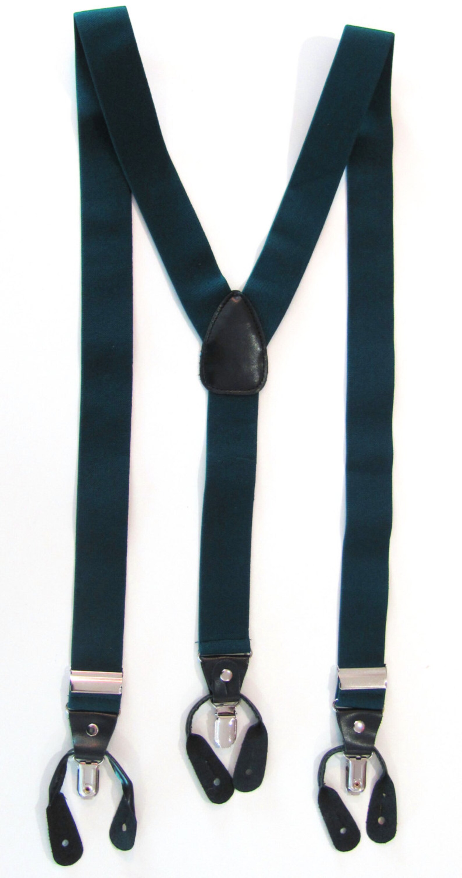 Combination Suspender / Braces Set Wear Pant Buttons or Clips Etsy