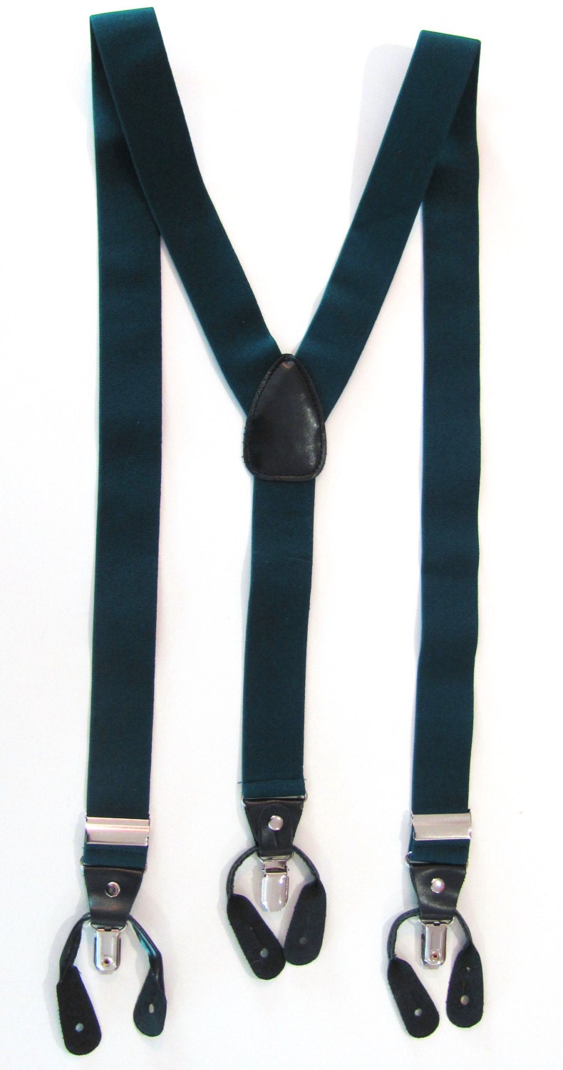 Combination Suspender / Braces Set Wear Pant Buttons Or Etsy