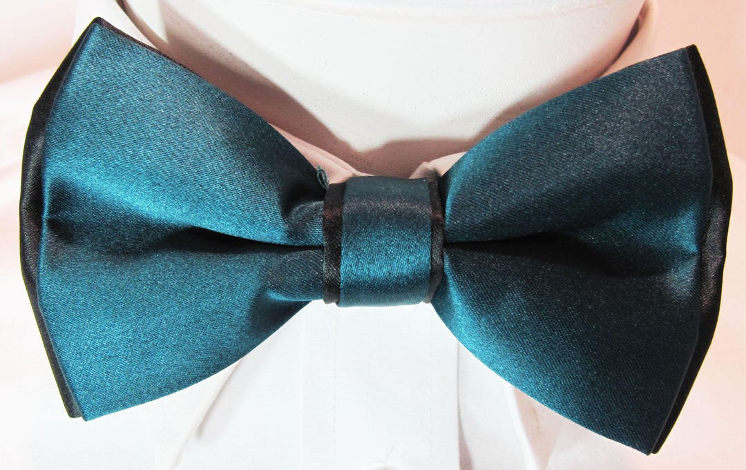 Mens Bow Tie Extra Fancy Two Colored Fabric Adjustable Bow Tie - Etsy