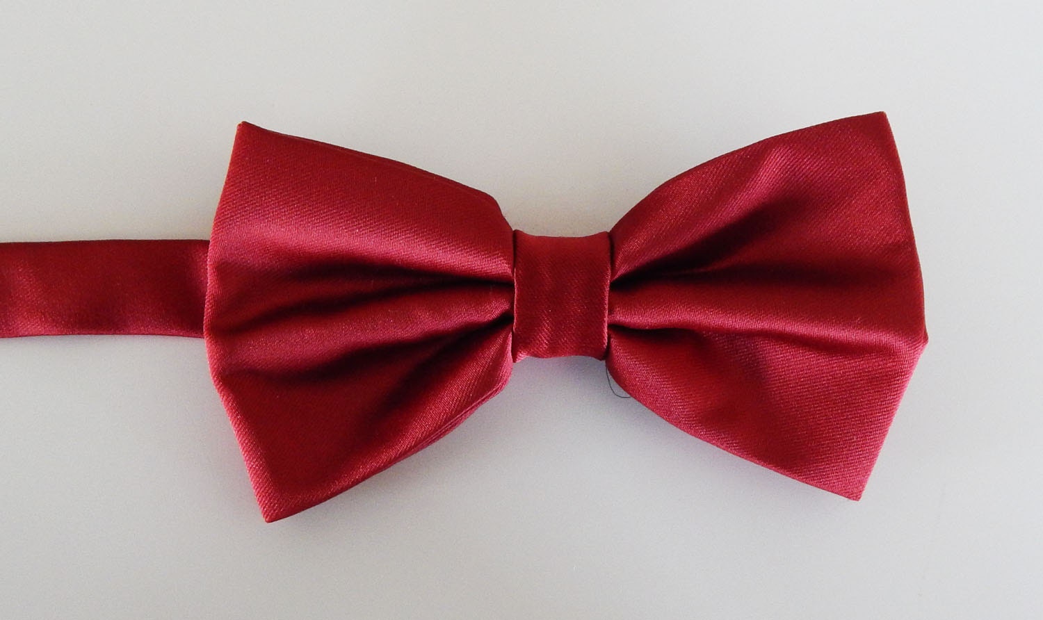 Mens Bowtie Rusty Red Solid Color Adjustable Neck Banded Pre - Etsy