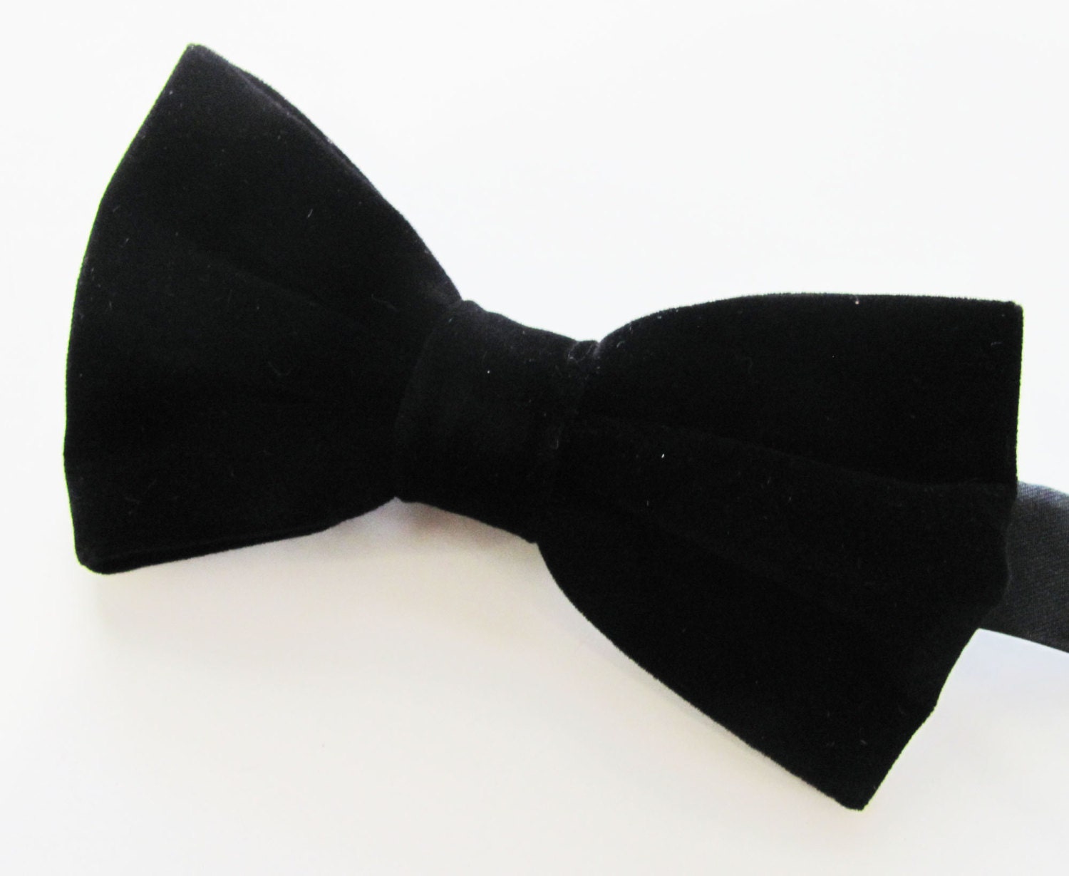 Mens Fancy Black Velvet Adjustable PreTied Mans Bow Tie With | Etsy