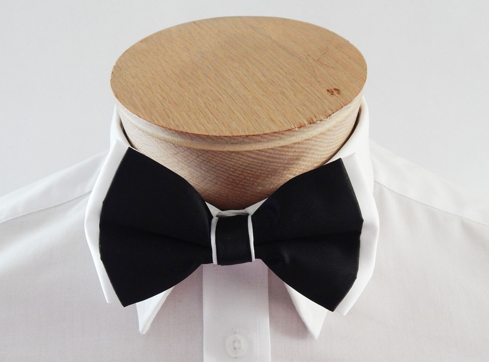 Mens Bowtie Extra Fancy Two Colored Fabric Adjustable Bow Tie Etsy