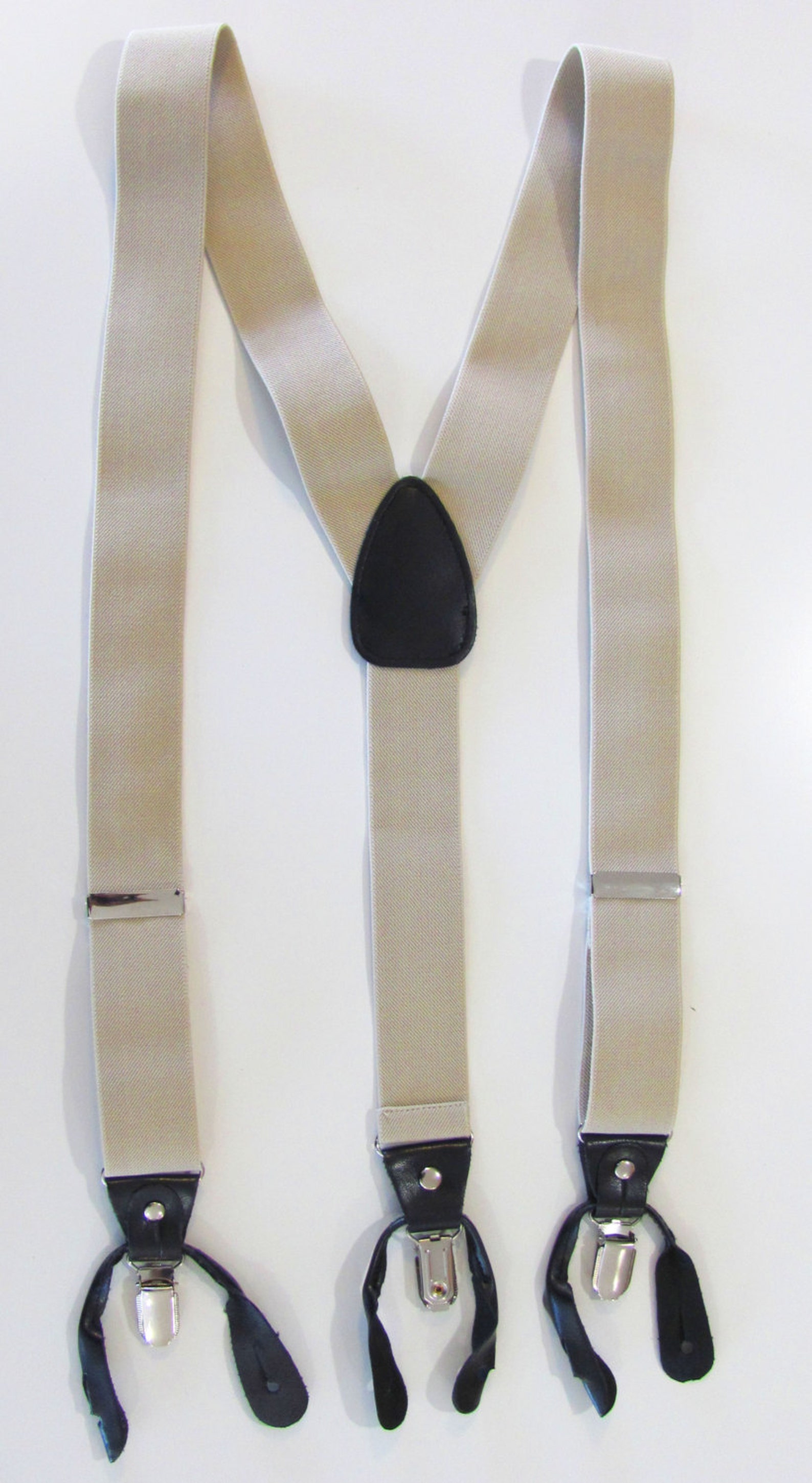 Combination Suspender / Braces Set Wear Pant Buttons or Clips Etsy Canada