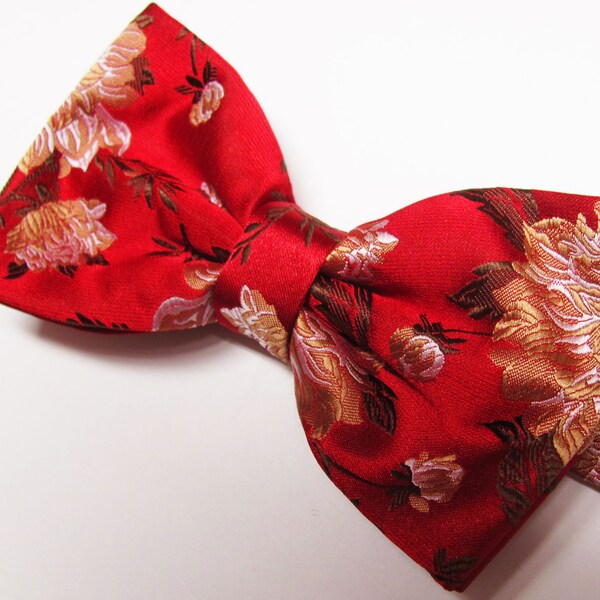 large gold bow tie