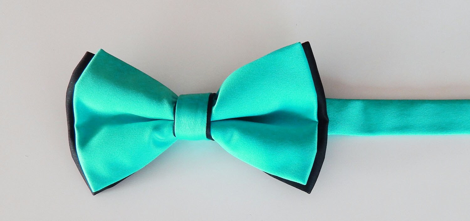 Mens Bow Tie Extra Fancy Two colored Fabric Adjustable Bow Tie Etsy