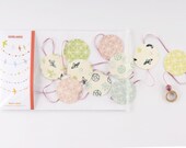 Paper - craft printing - reasons birds and flowers Garland