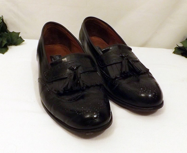 Vintage Bostonian Men/'s Wingtip Tassel Loafers