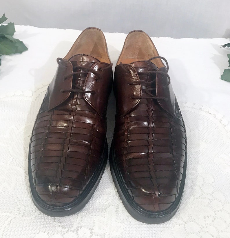 Vintage Hanover Oxblood Brogue Wingtip Men/'s Shoes