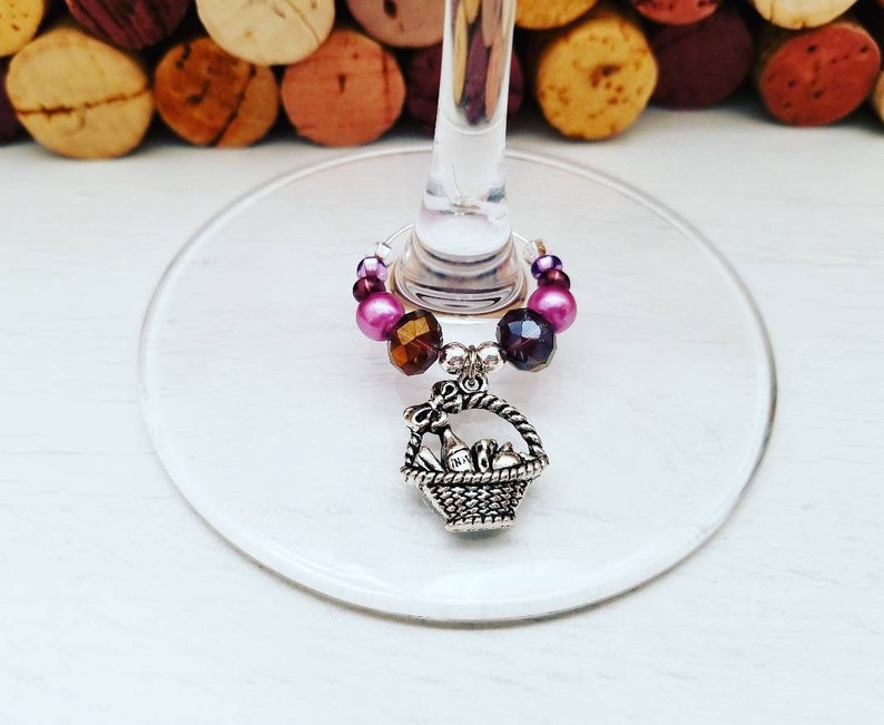 WINE GLASS CHARMS Bridal Shower Wine Charm Favors Wine Etsy