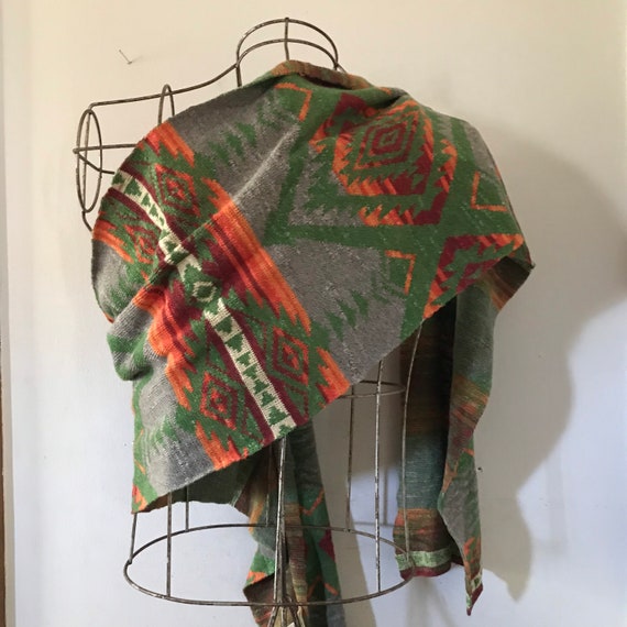 Ralph Lauren Beacon Scarf Serape Scarf Shawl Azte… - image 8