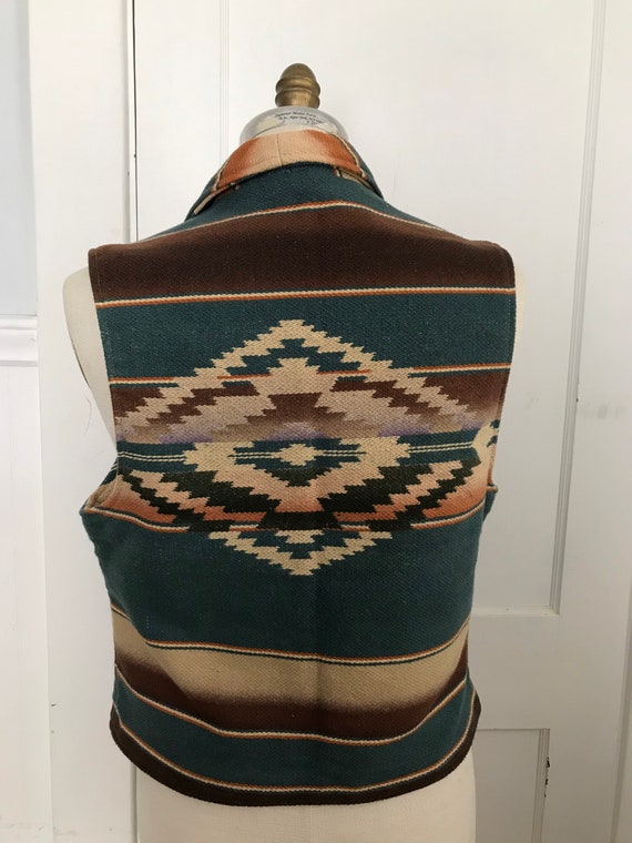 Ralph Lauren Vest Indian Blanket Serape Tribal Az… - image 8