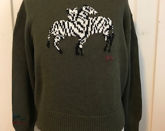 Vintage Lauren Ralph Lauren Leopard Print Pattern Cotton