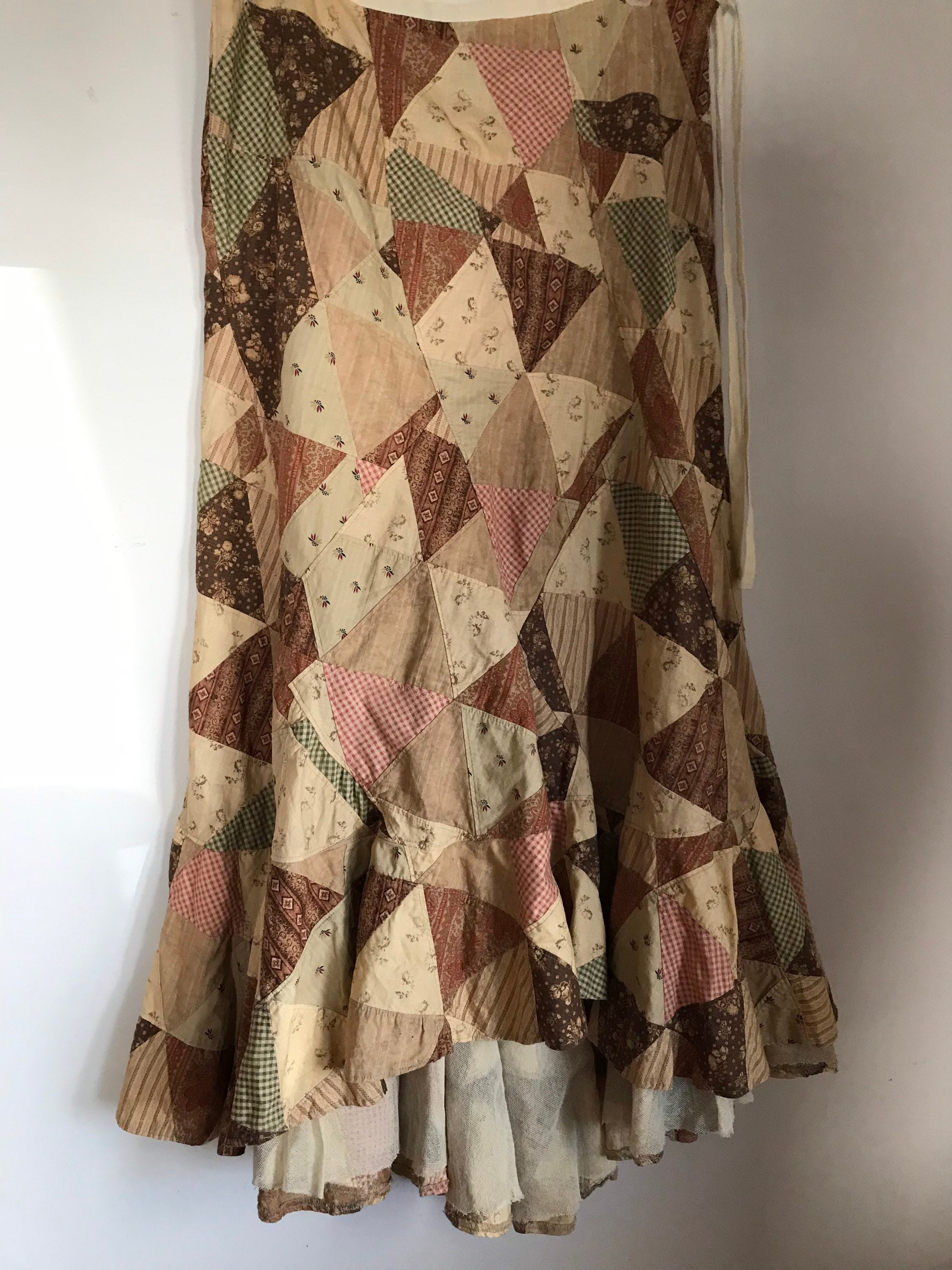 【大特価!!】 Ralph Vintage Lauren Vintage Skirt Patchwork Skirt Ball スカート