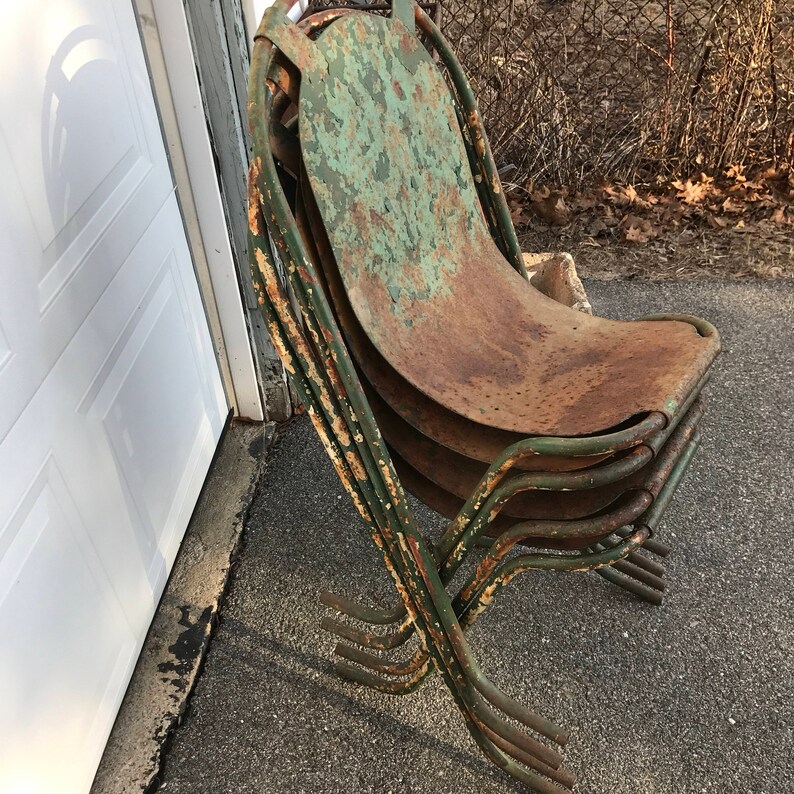 Antique French Bistro Chairs Cafe Chairs Industrial Chairs Etsy