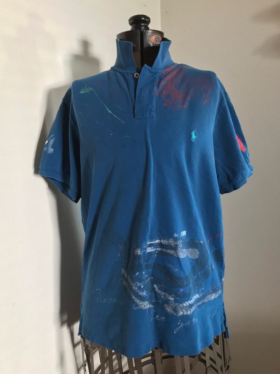 polo ralph lauren paint splatter shirt