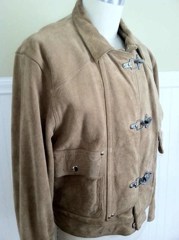 Rare Ralph Lauren Jacket Suede Jacket Polo Coat M… - image 4