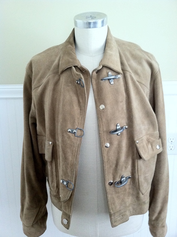 Rare Ralph Lauren Jacket Suede Jacket Polo Coat M… - image 3