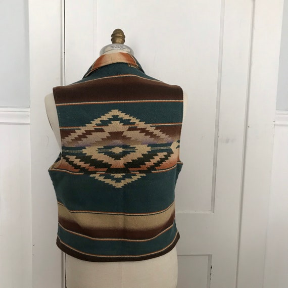 Ralph Lauren Vest Indian Blanket Serape Tribal Az… - image 10